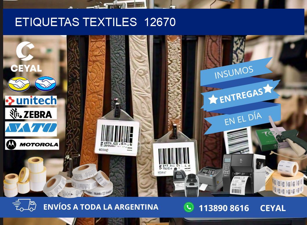 ETIQUETAS TEXTILES  12670