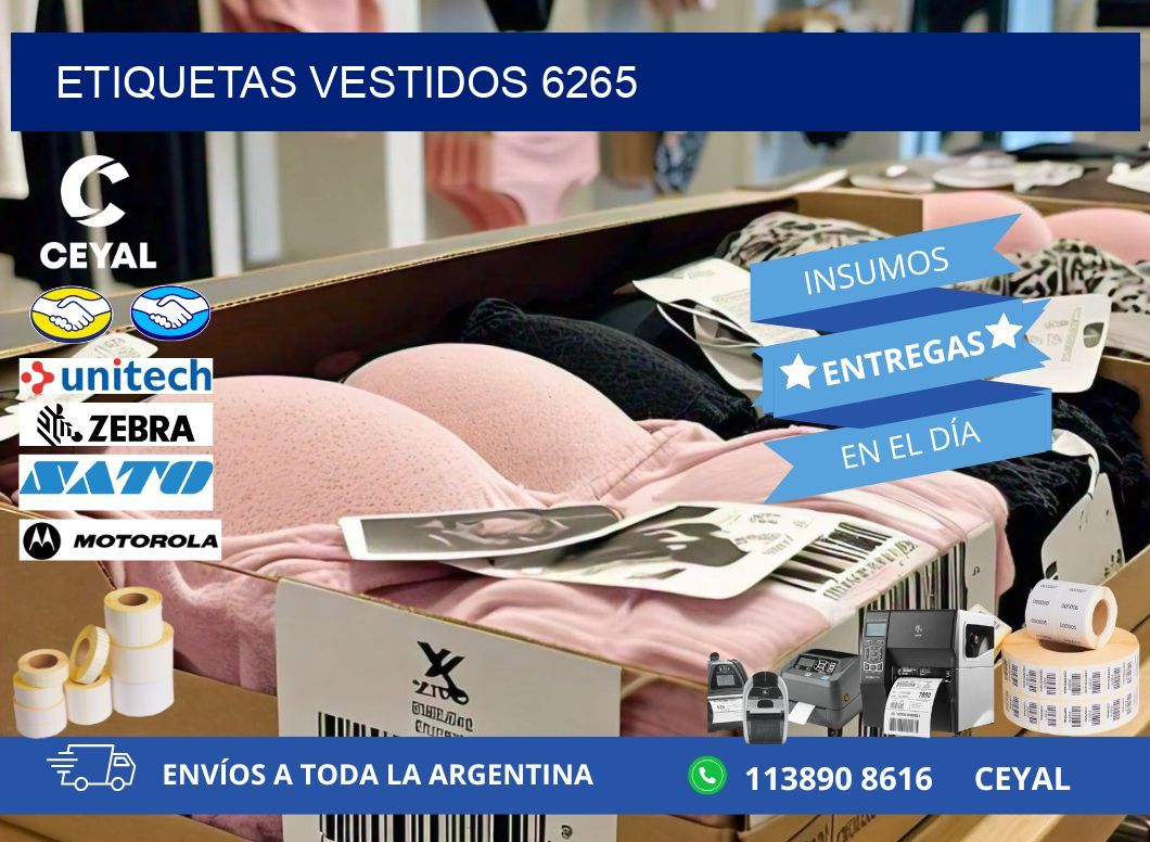 ETIQUETAS VESTIDOS 6265
