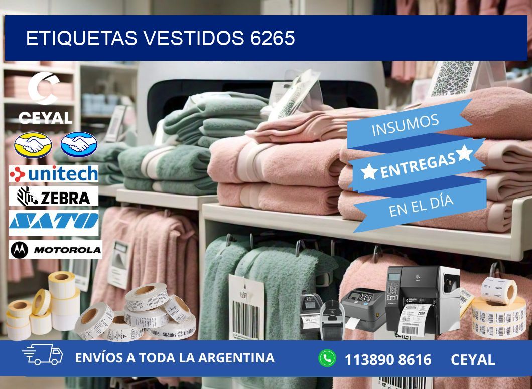 ETIQUETAS VESTIDOS 6265