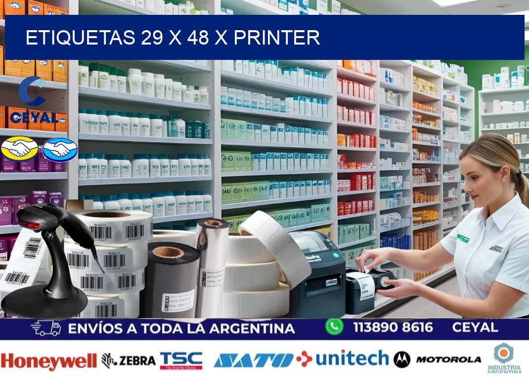ETIQUETAS 29 x 48 X PRINTER