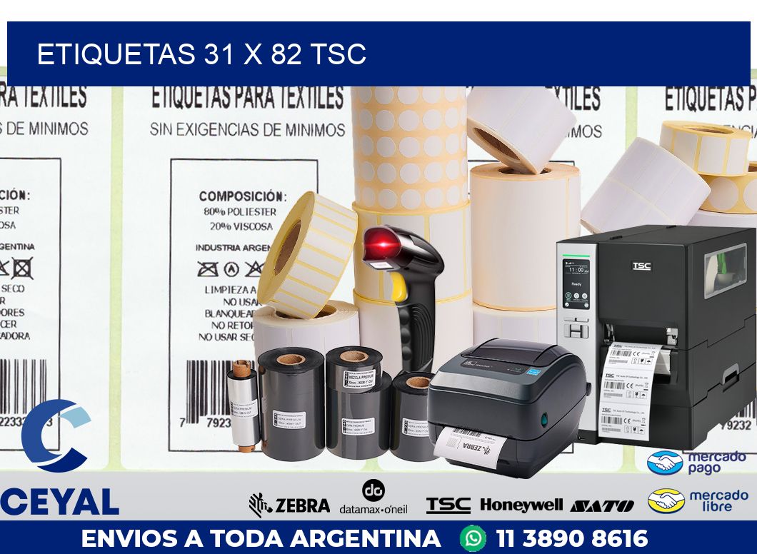 ETIQUETAS 31 x 82 TSC