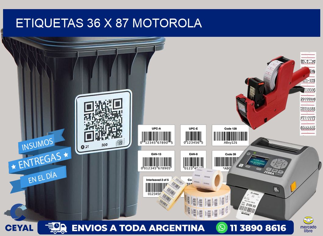 ETIQUETAS 36 x 87 MOTOROLA