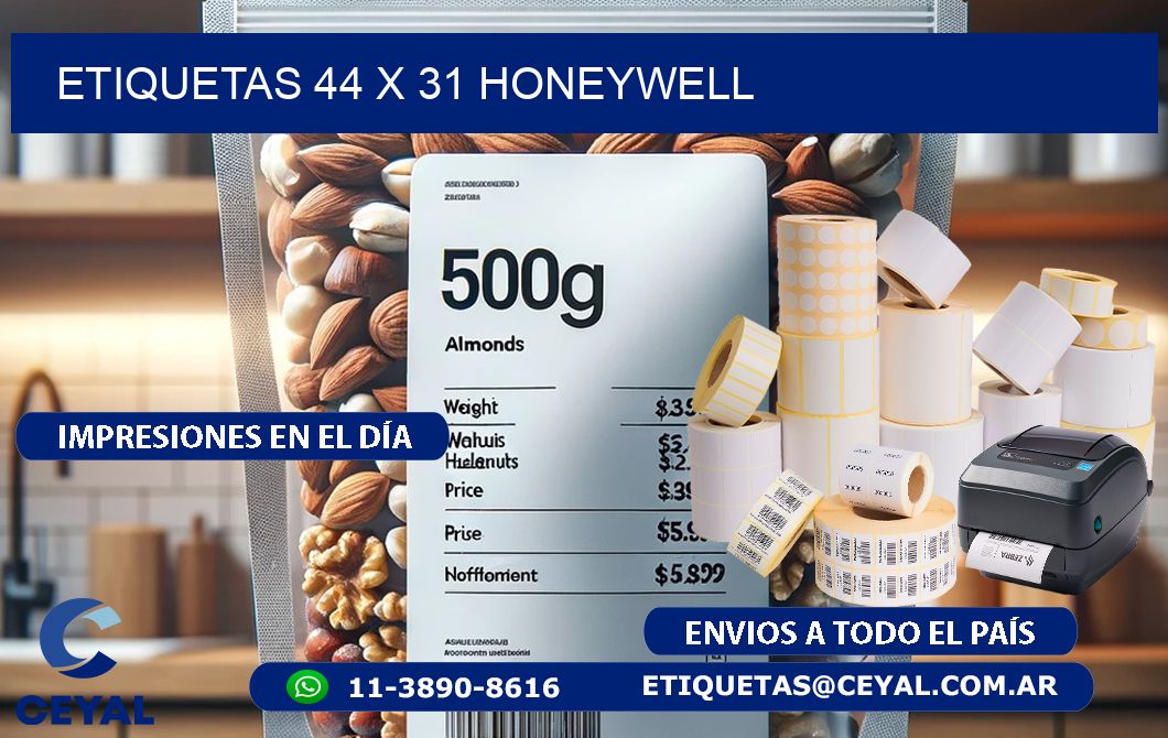 ETIQUETAS 44 x 31 HONEYWELL