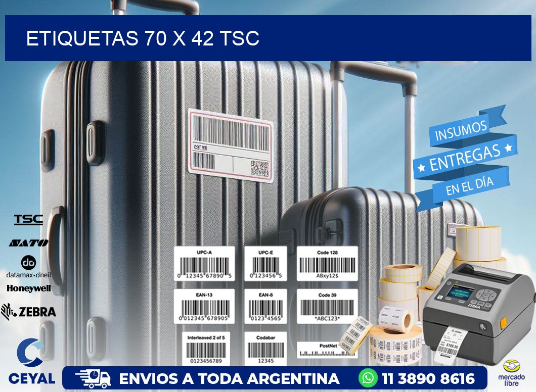 ETIQUETAS 70 x 42 TSC