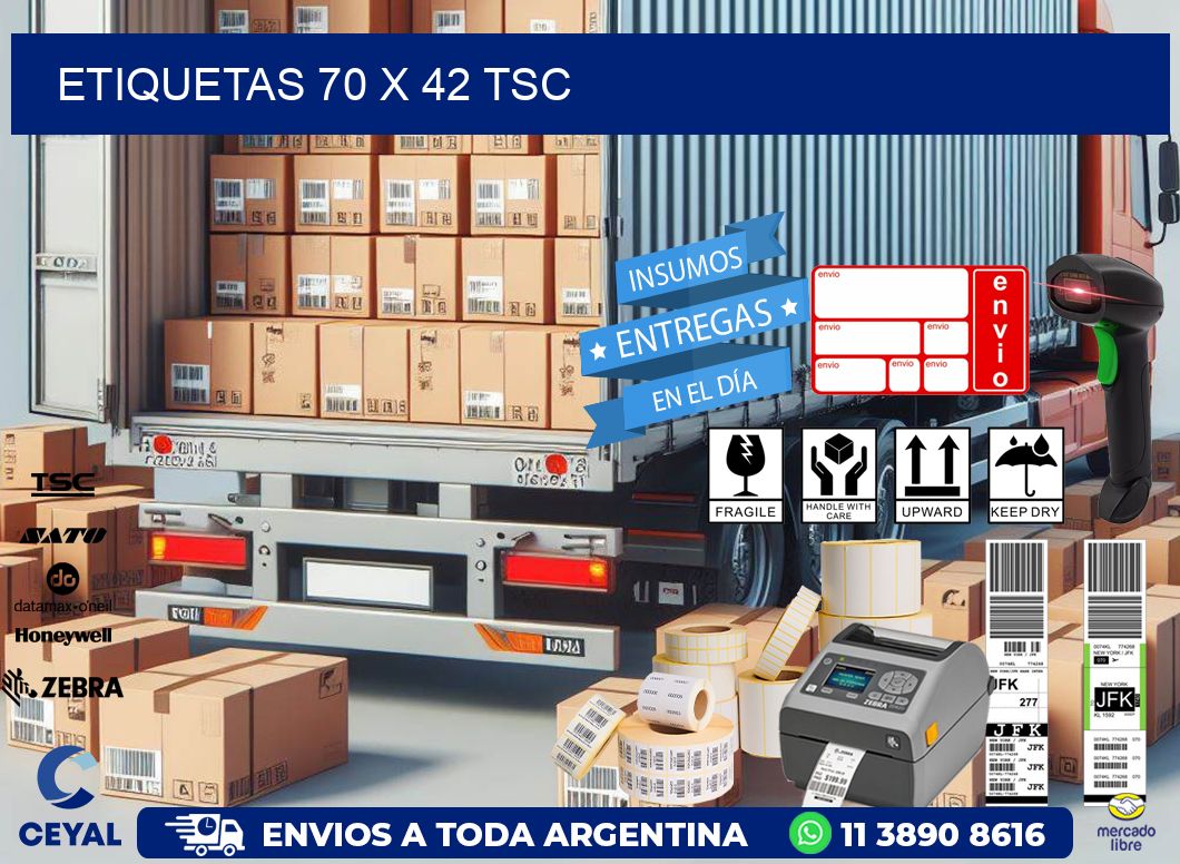 ETIQUETAS 70 x 42 TSC