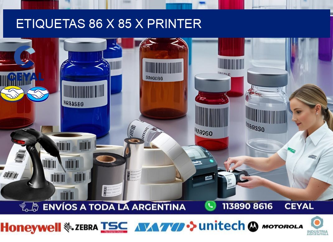 ETIQUETAS 86 x 85 X PRINTER
