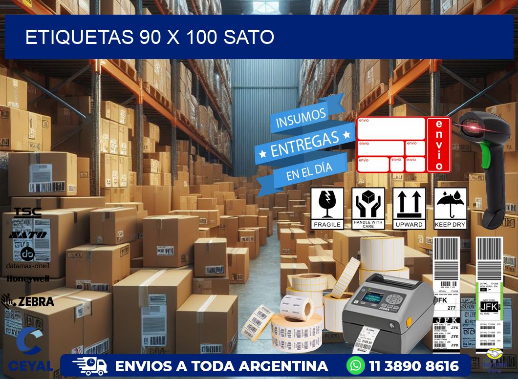 ETIQUETAS 90 x 100 SATO