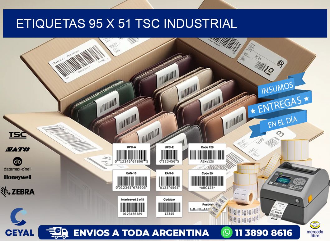 ETIQUETAS 95 x 51 TSC INDUSTRIAL