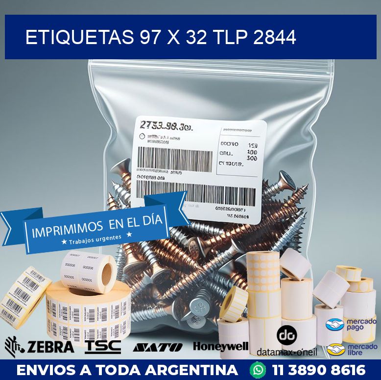 ETIQUETAS 97 x 32 TLP 2844