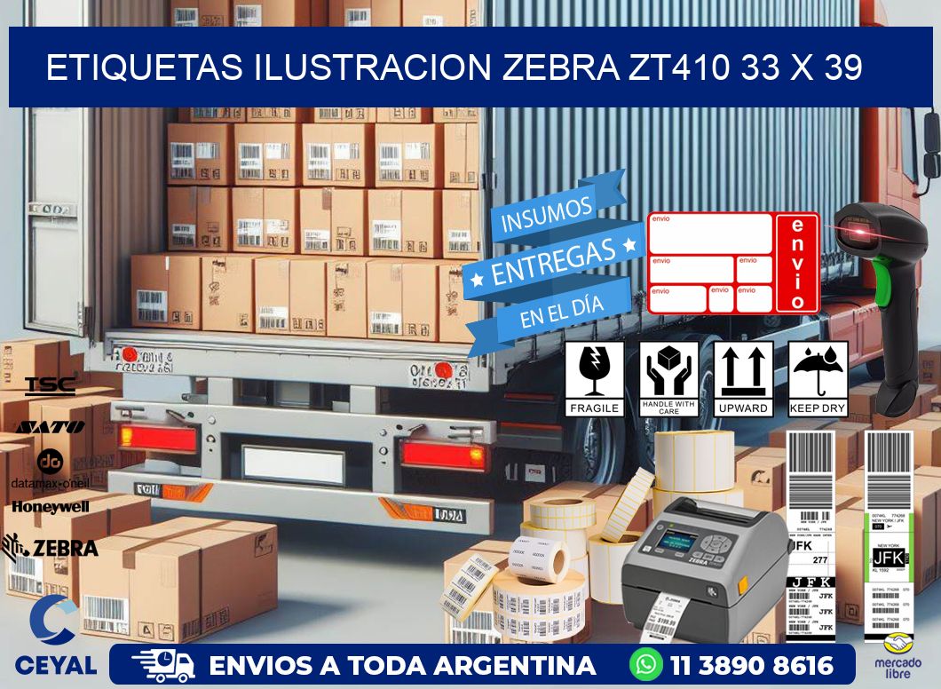 ETIQUETAS ILUSTRACION ZEBRA ZT410 33 x 39
