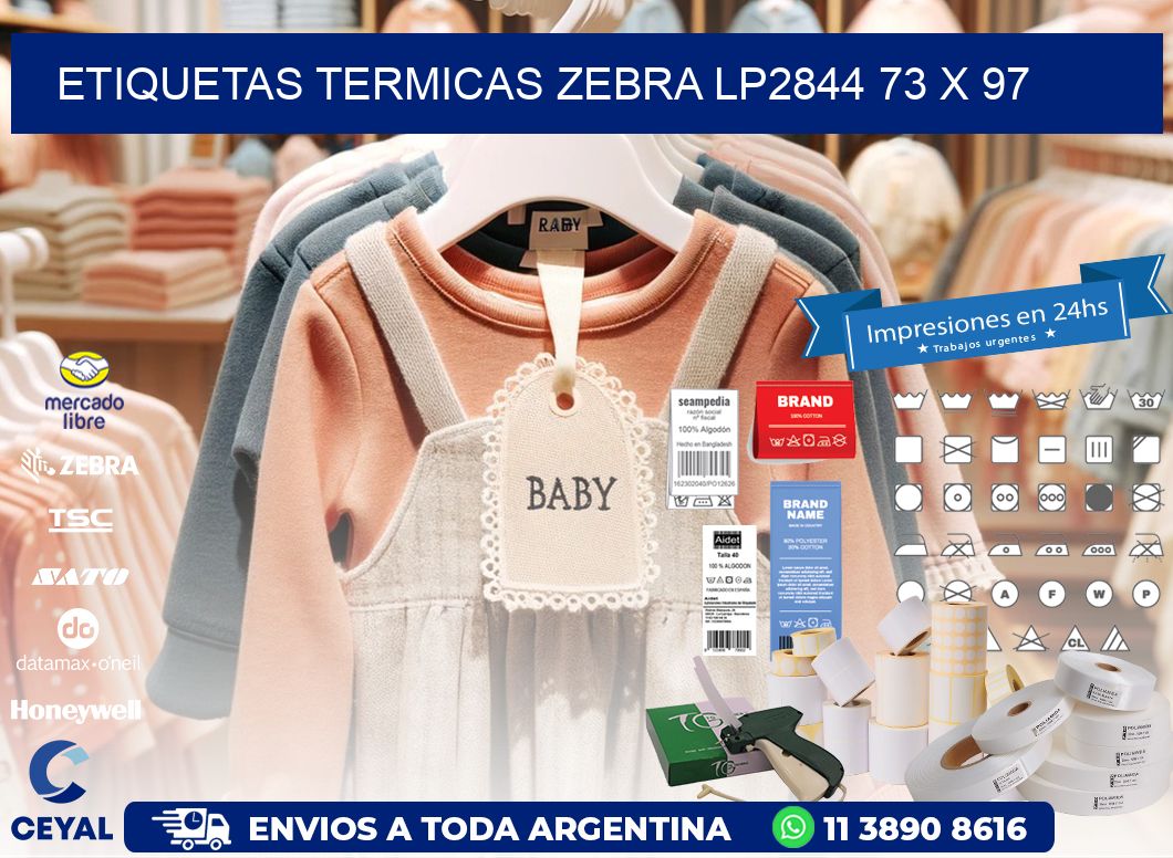 ETIQUETAS TERMICAS ZEBRA LP2844 73 x 97