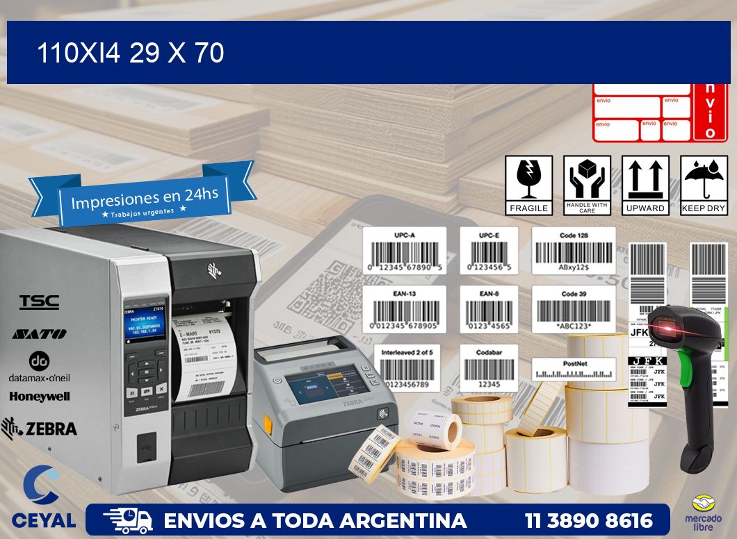 110Xi4 29 x 70