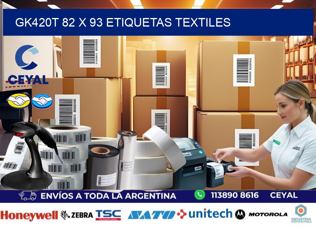 GK420T 82 x 93 ETIQUETAS TEXTILES
