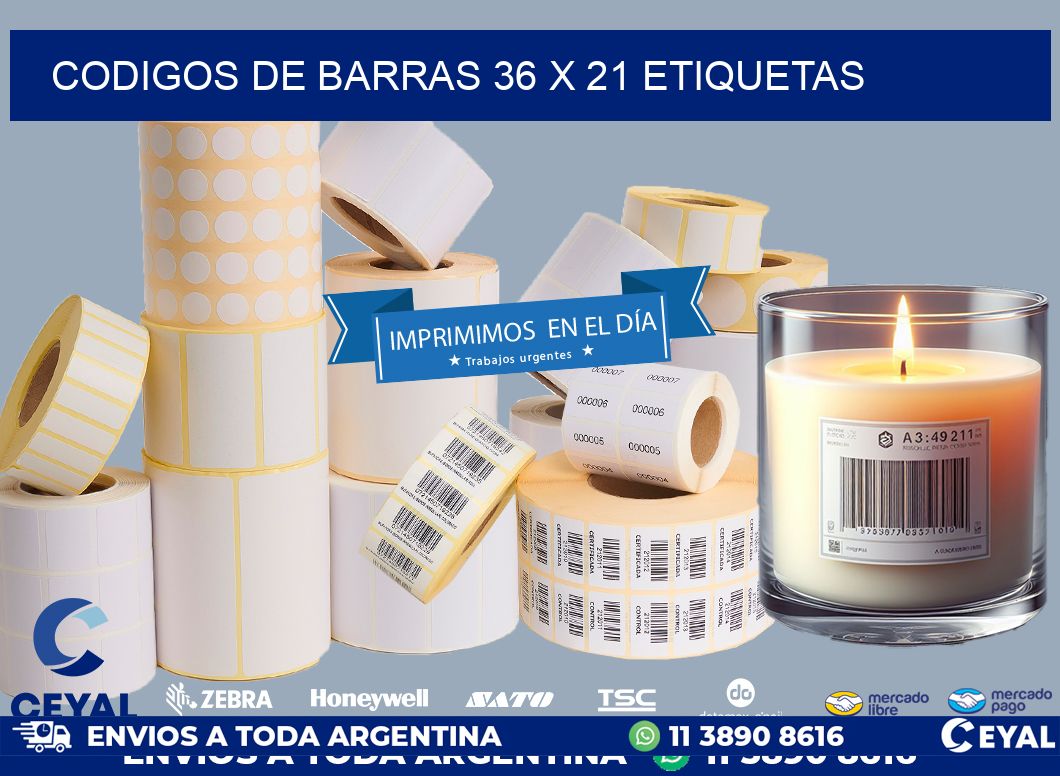 codigos de barras 36 x 21 etiquetas
