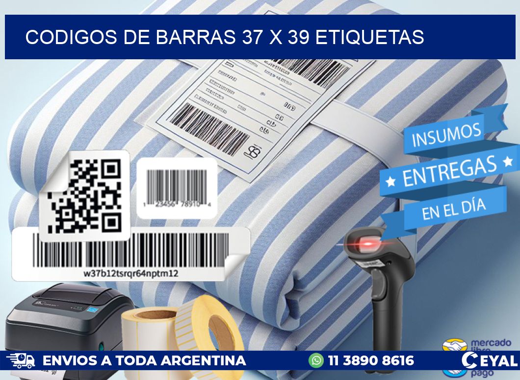 codigos de barras 37 x 39 etiquetas