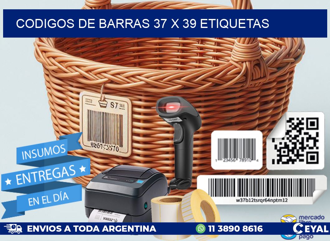 codigos de barras 37 x 39 etiquetas