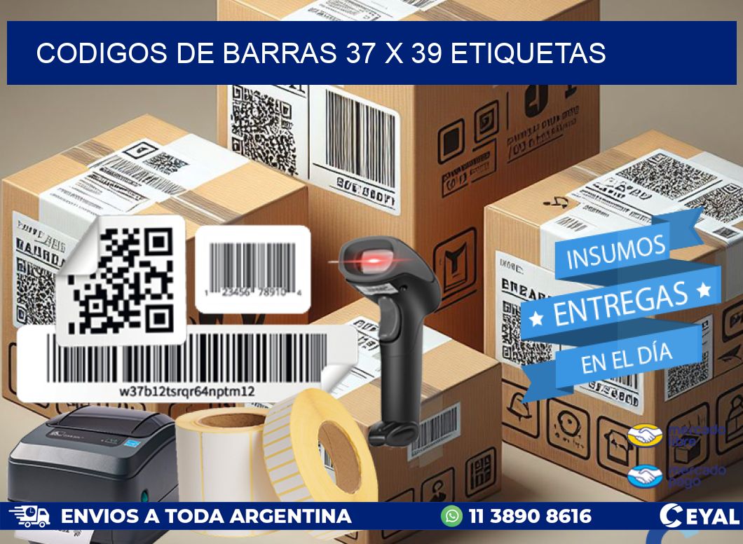codigos de barras 37 x 39 etiquetas