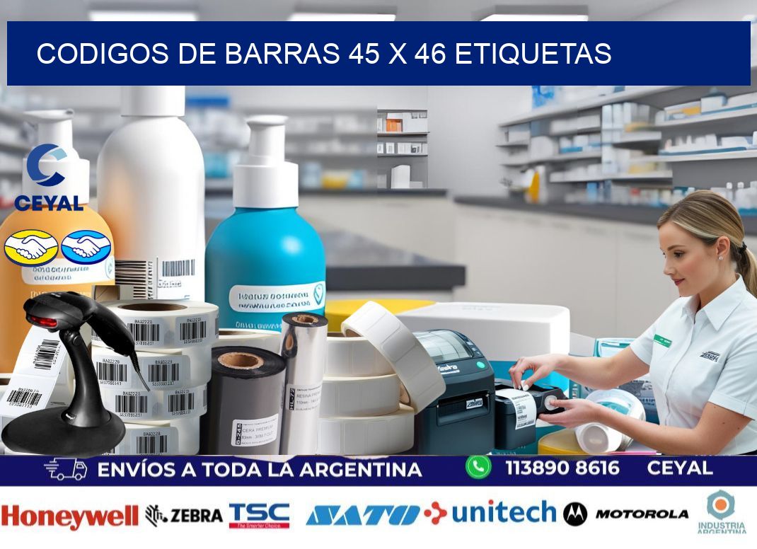 codigos de barras 45 x 46 etiquetas