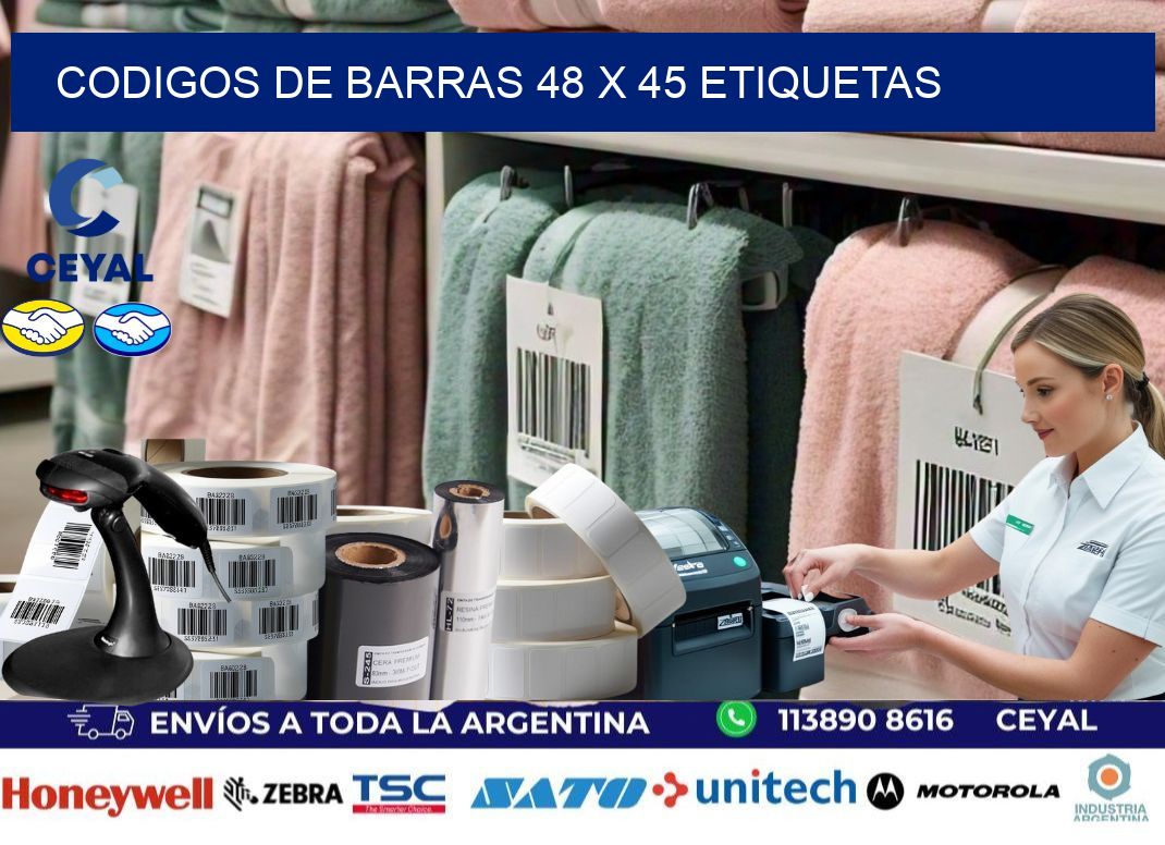 codigos de barras 48 x 45 etiquetas