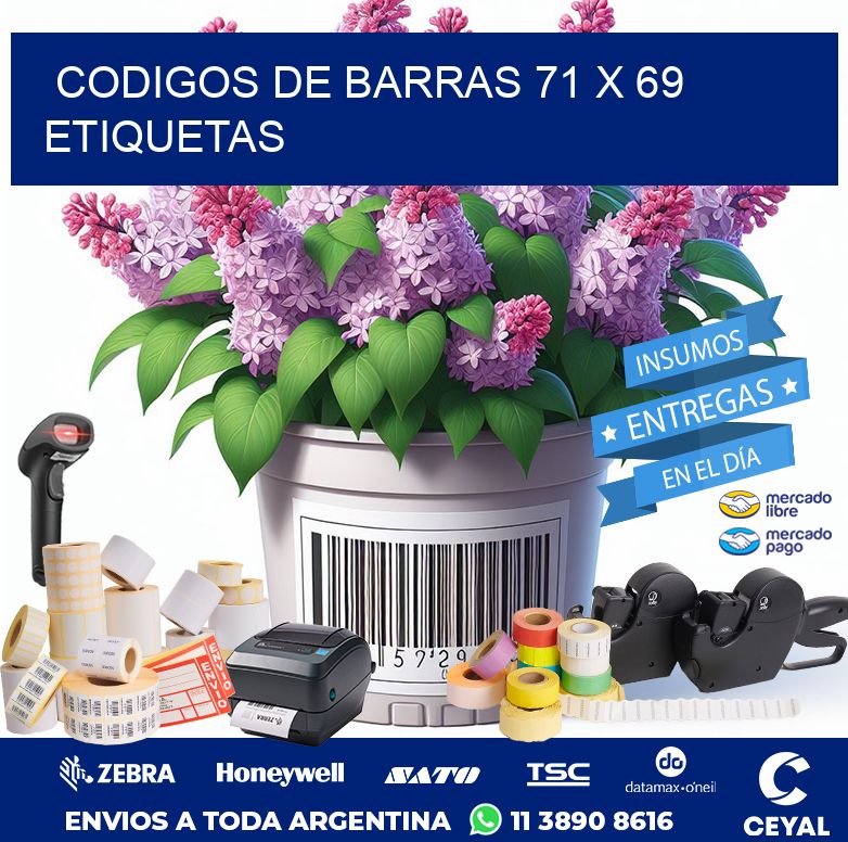 codigos de barras 71 x 69 etiquetas