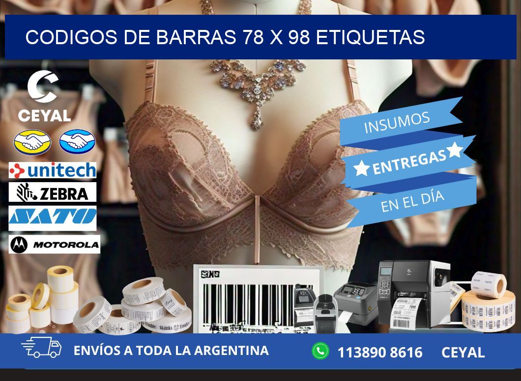 codigos de barras 78 x 98 etiquetas
