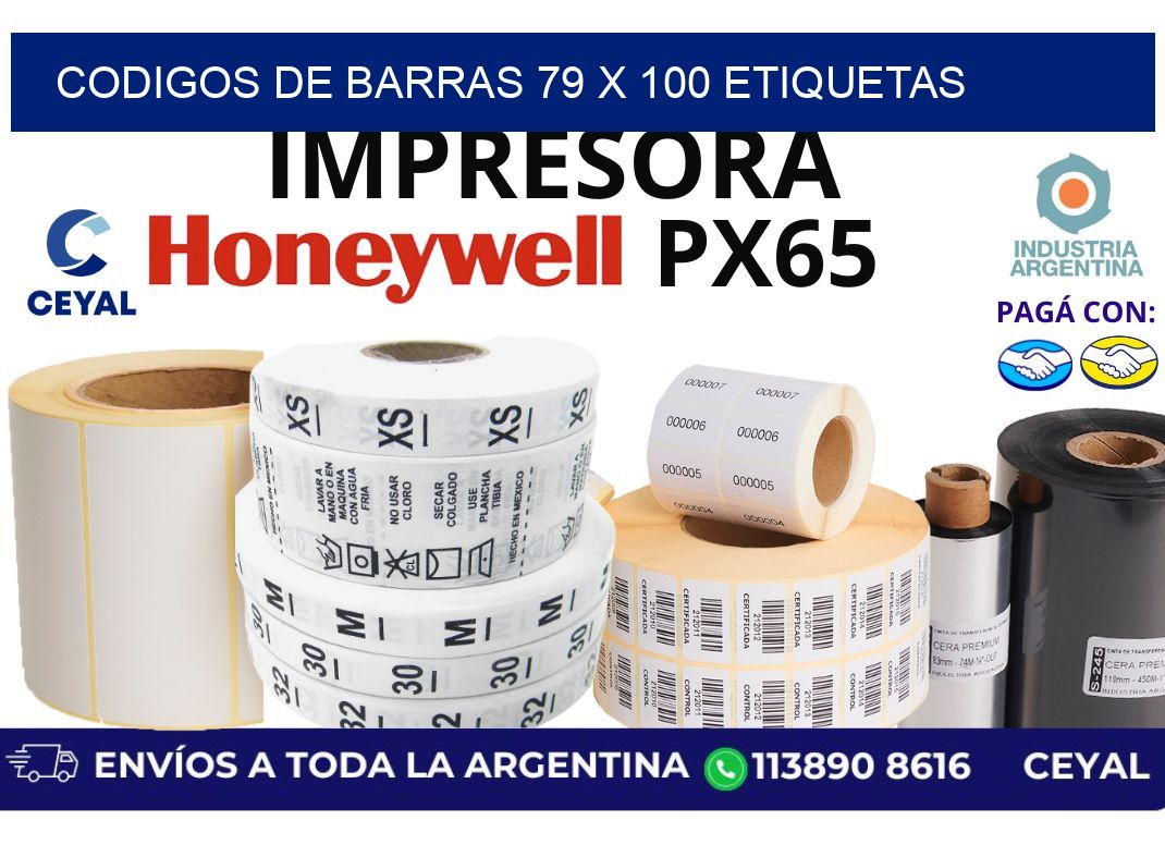 codigos de barras 79 x 100 etiquetas