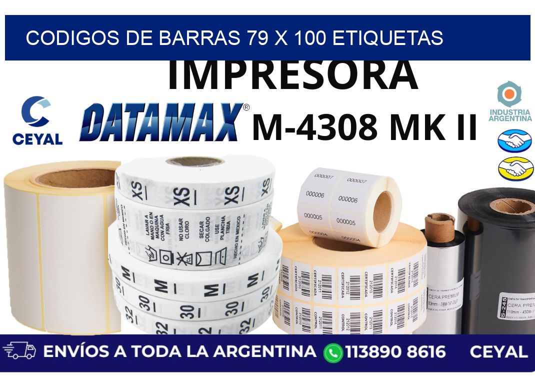 codigos de barras 79 x 100 etiquetas