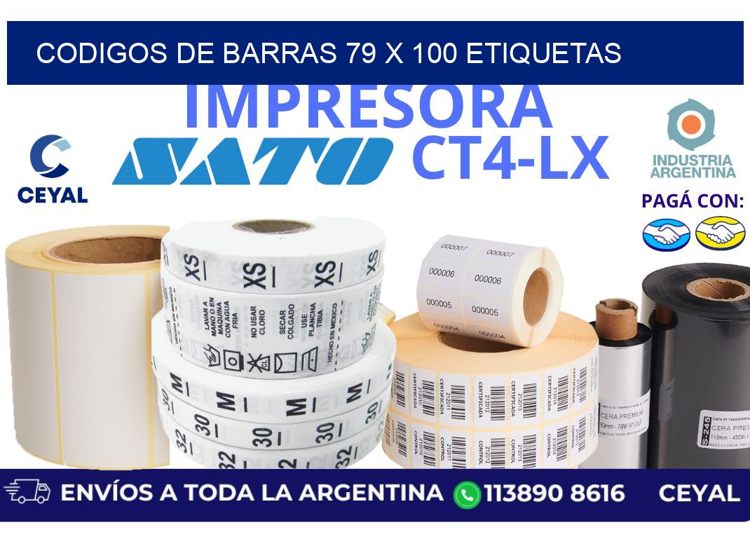 codigos de barras 79 x 100 etiquetas