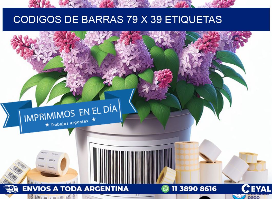 codigos de barras 79 x 39 etiquetas