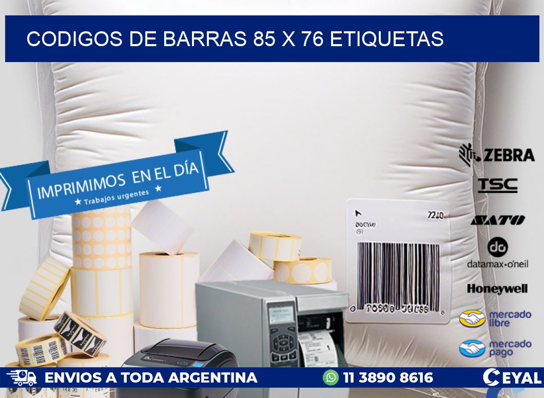 codigos de barras 85 x 76 etiquetas