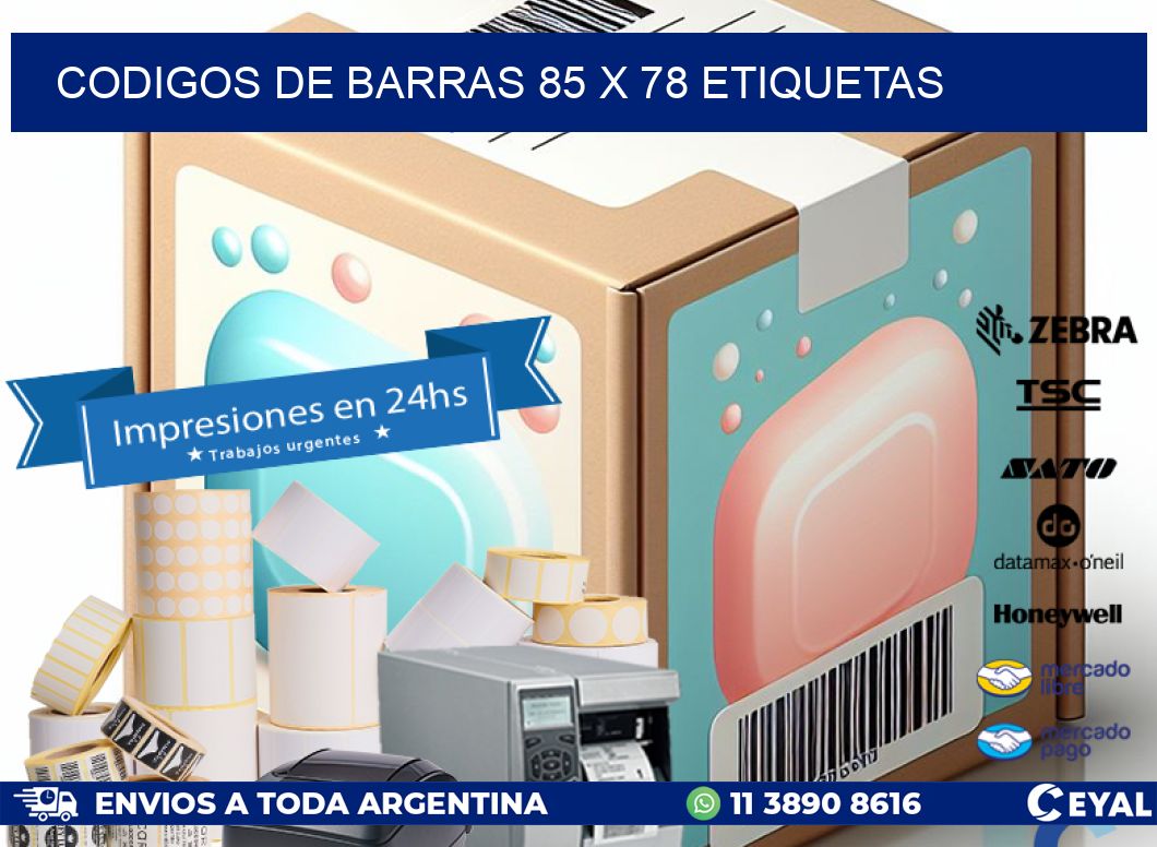 codigos de barras 85 x 78 etiquetas