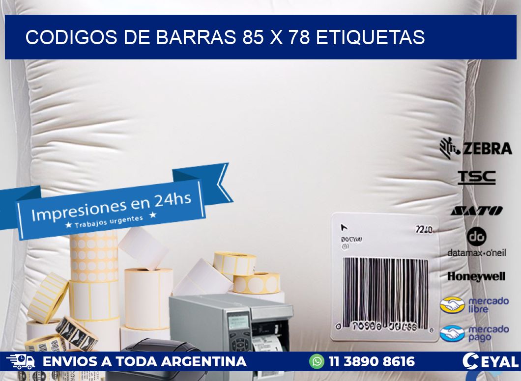 codigos de barras 85 x 78 etiquetas