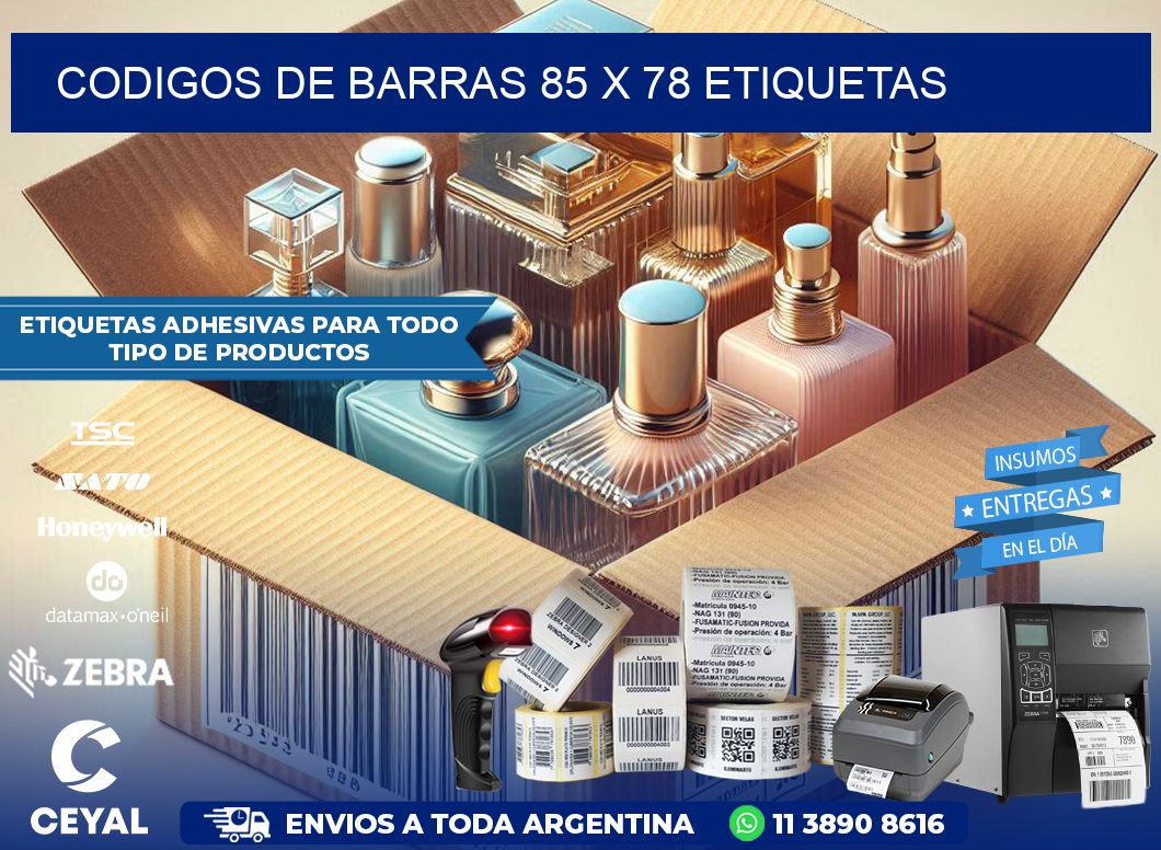 codigos de barras 85 x 78 etiquetas