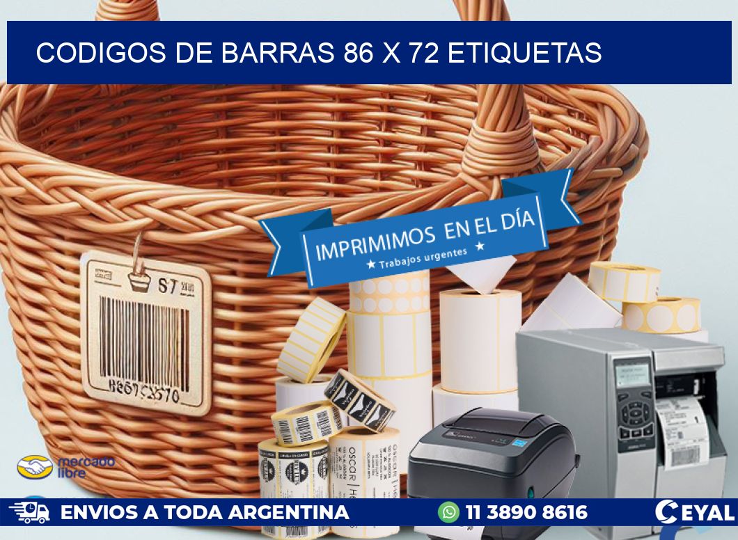 codigos de barras 86 x 72 etiquetas