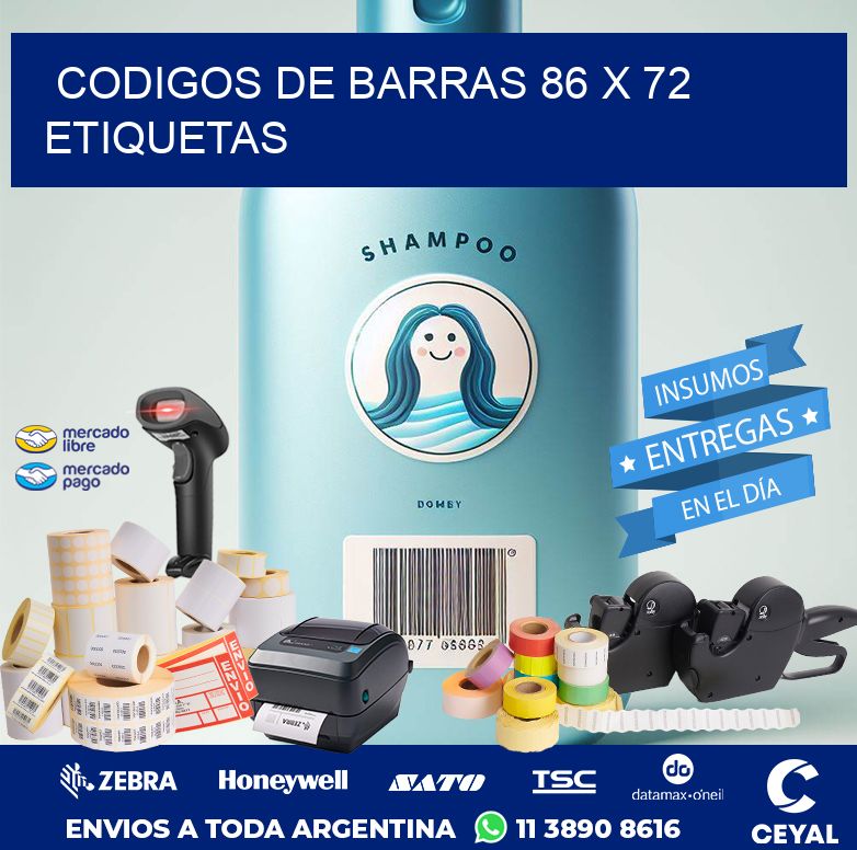 codigos de barras 86 x 72 etiquetas