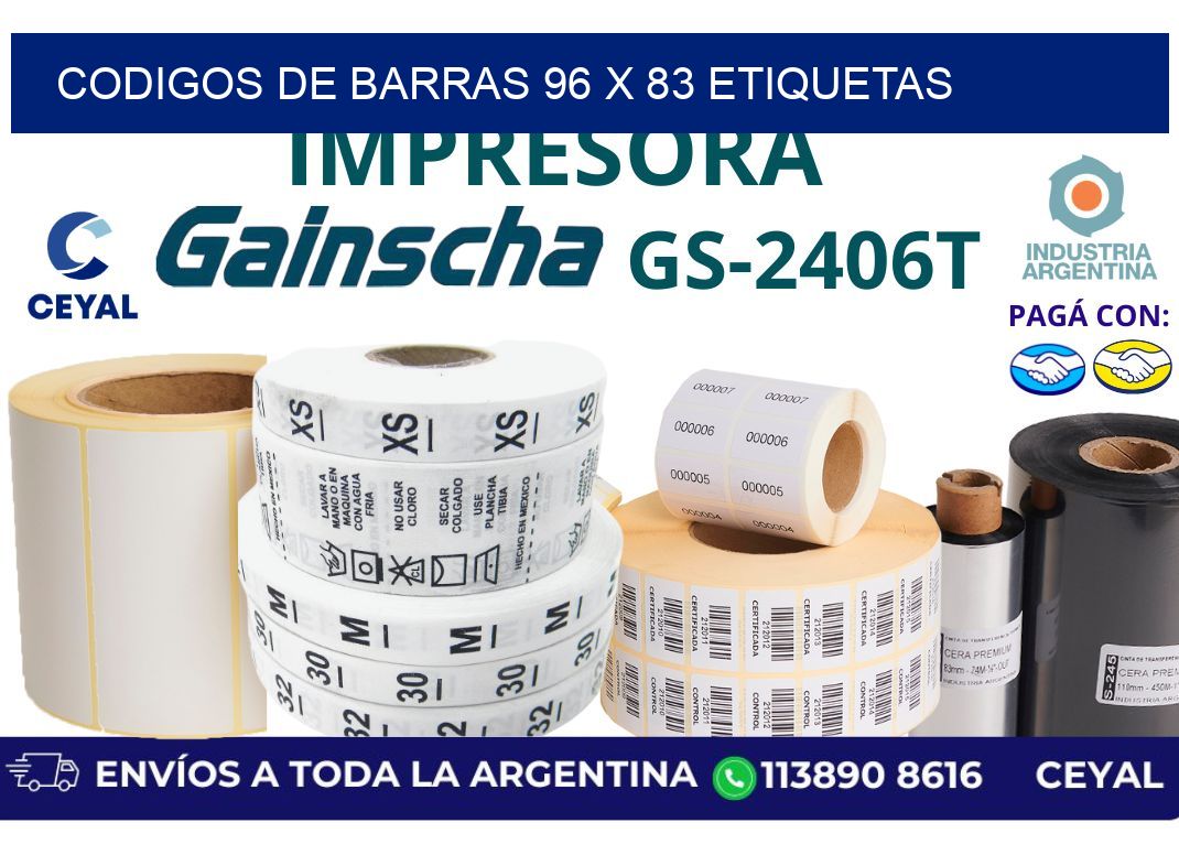 codigos de barras 96 x 83 etiquetas