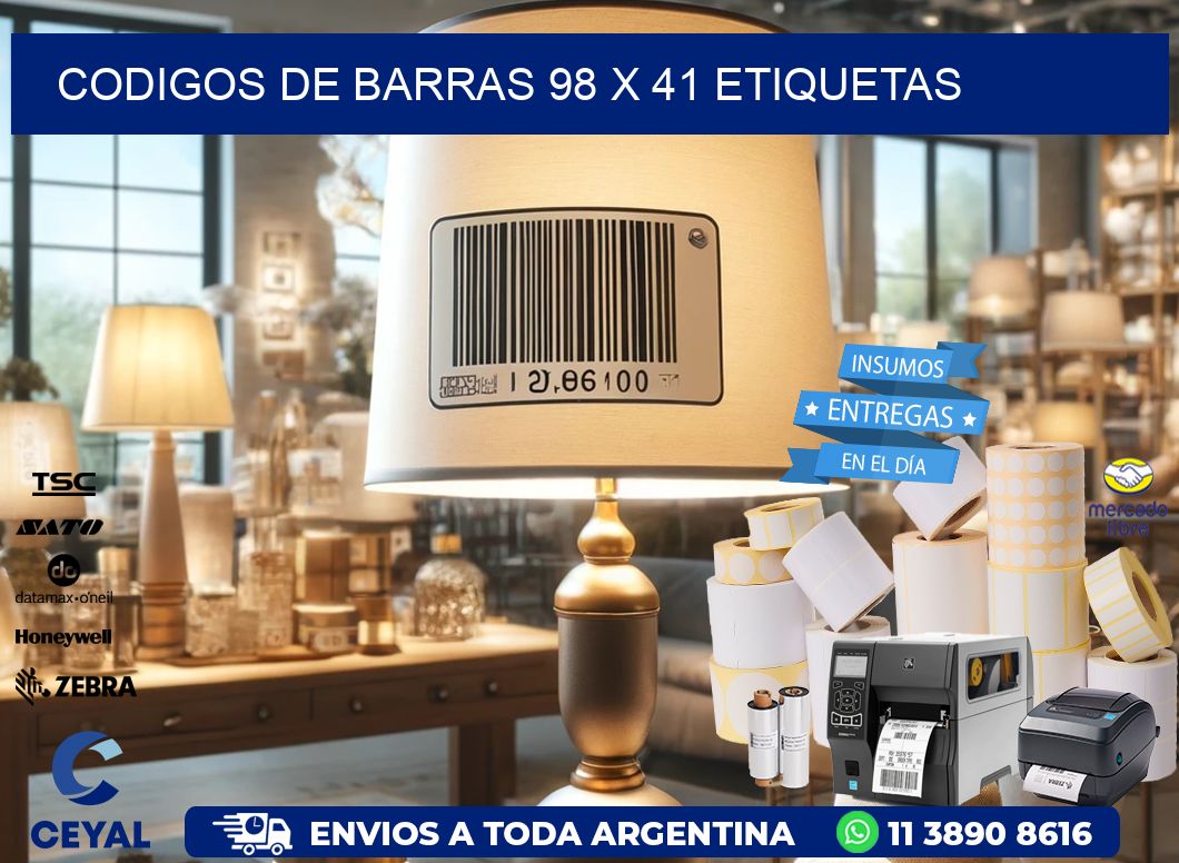 codigos de barras 98 x 41 etiquetas