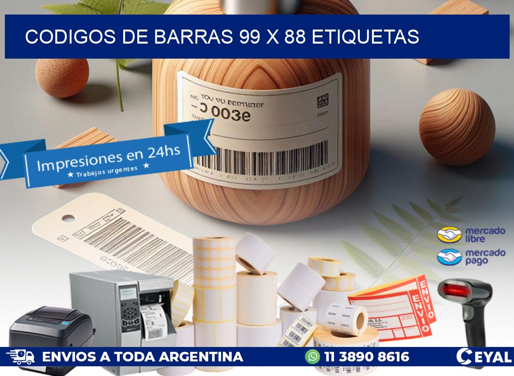codigos de barras 99 x 88 etiquetas