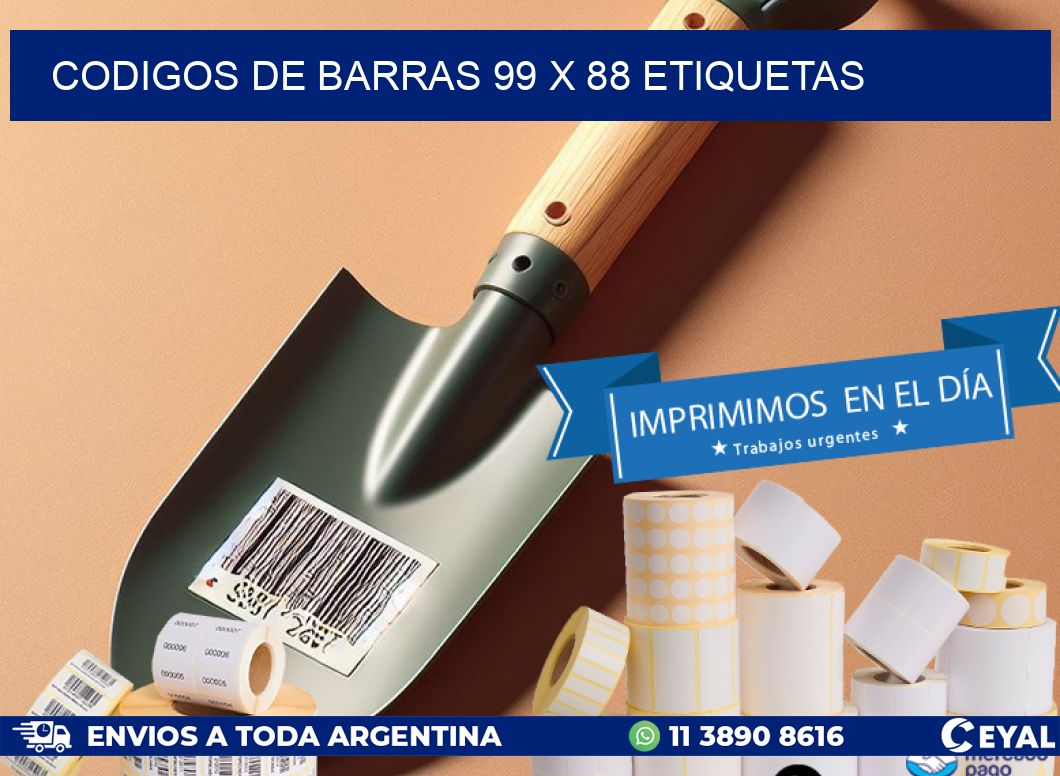 codigos de barras 99 x 88 etiquetas