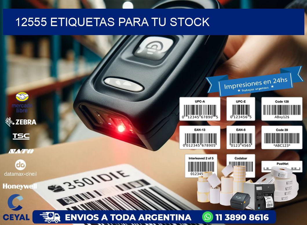 12555 etiquetas para tu stock