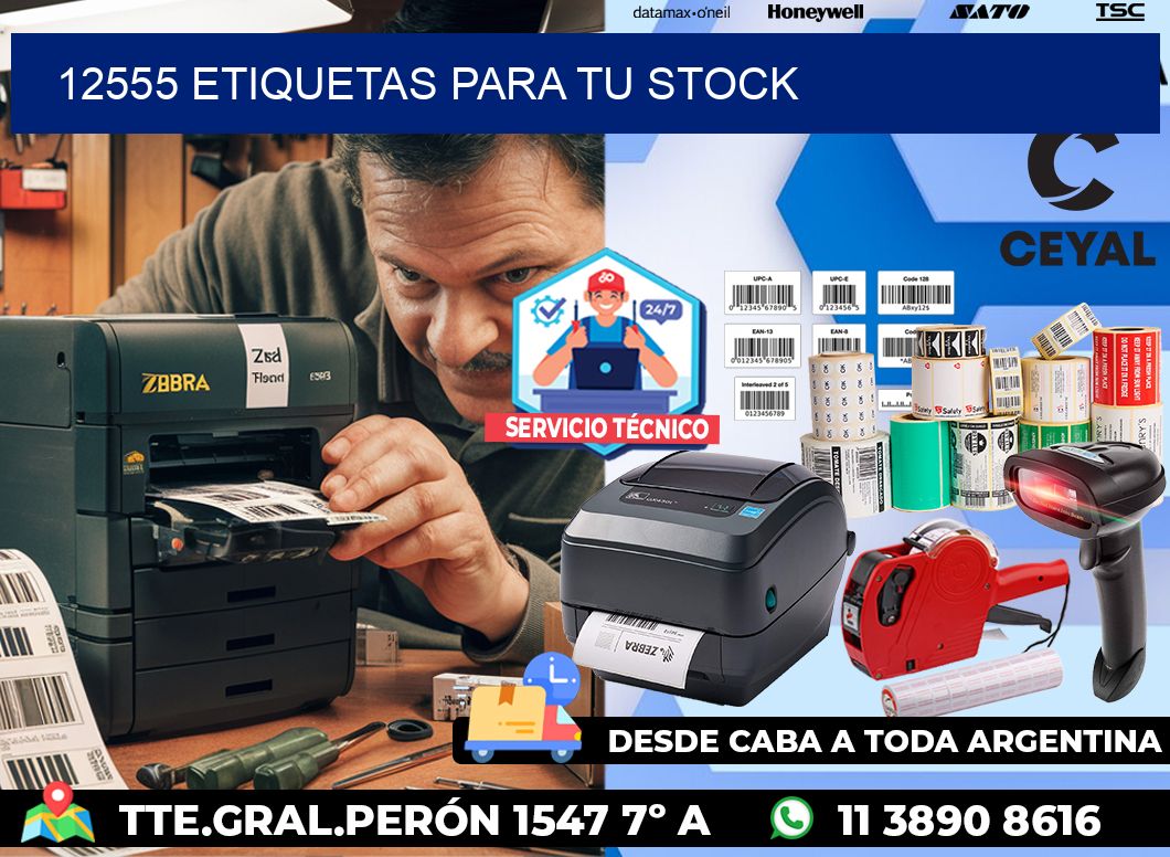 12555 etiquetas para tu stock