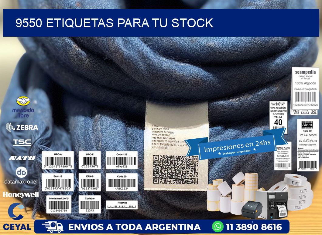 9550 etiquetas para tu stock