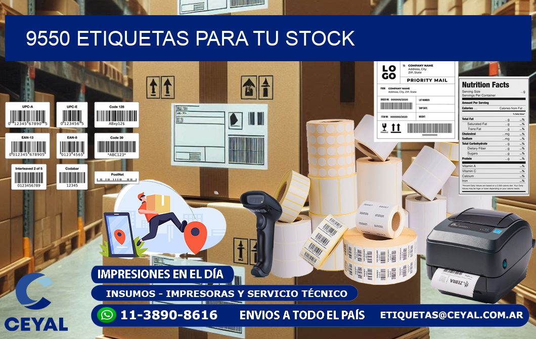 9550 etiquetas para tu stock