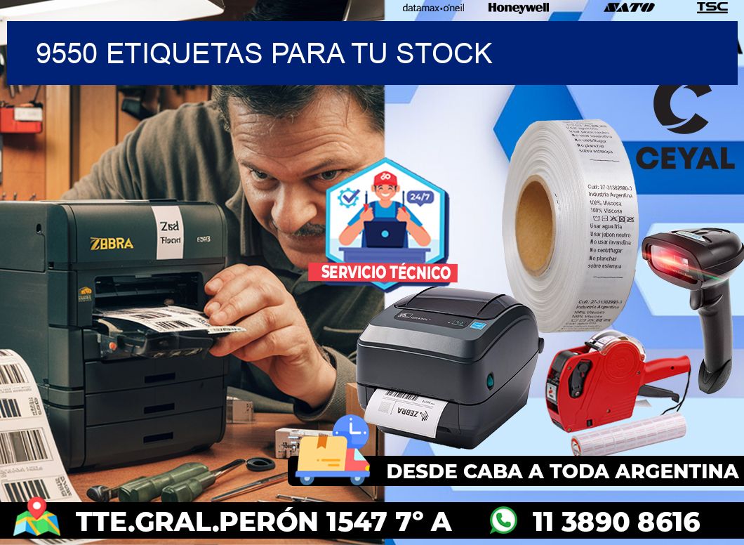 9550 etiquetas para tu stock