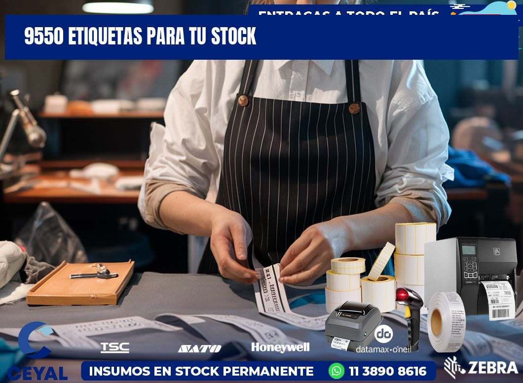 9550 etiquetas para tu stock