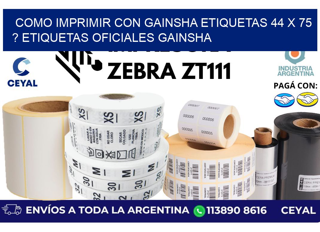 como imprimir con gainsha etiquetas 44 x 75 ? etiquetas oficiales gainsha