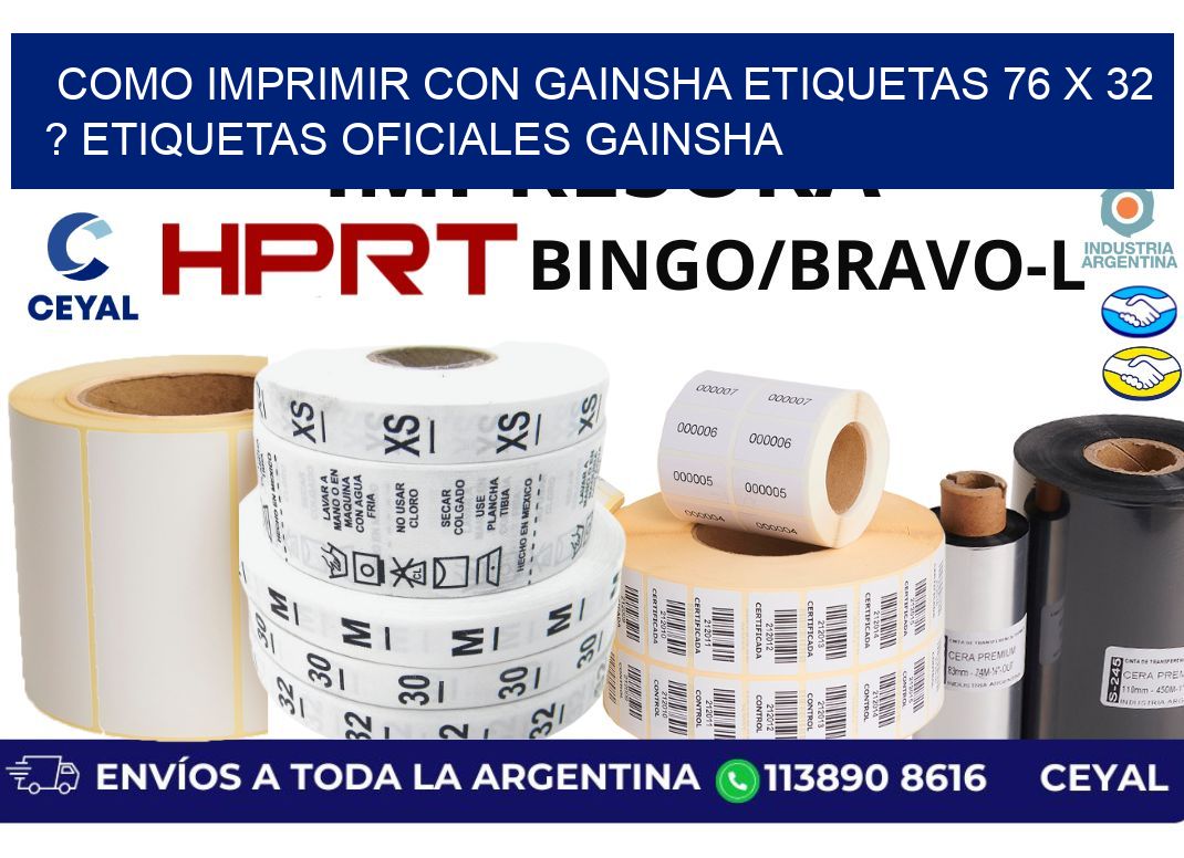 como imprimir con gainsha etiquetas 76 x 32 ? etiquetas oficiales gainsha