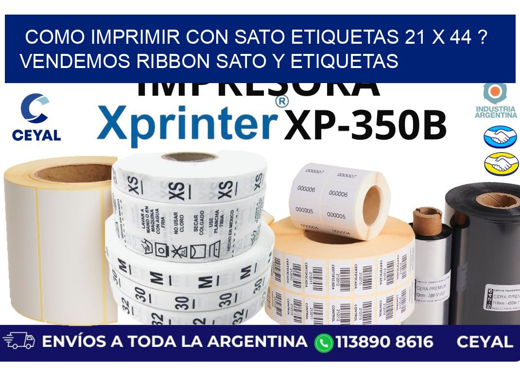 como imprimir con sato etiquetas 21 x 44 ? vendemos ribbon sato y etiquetas