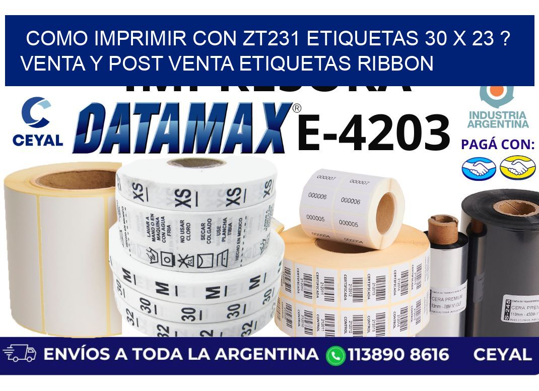 como imprimir con zt231 etiquetas 30 x 23 ? Venta y post venta etiquetas ribbon