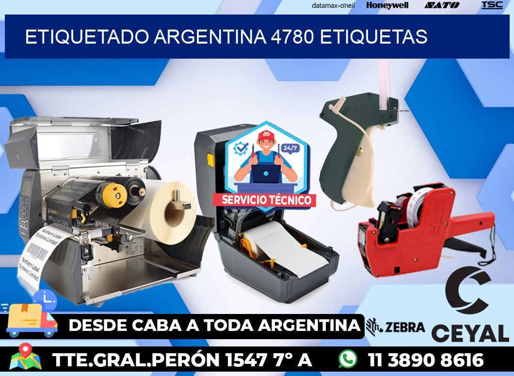 etiquetado argentina 4780 etiquetas